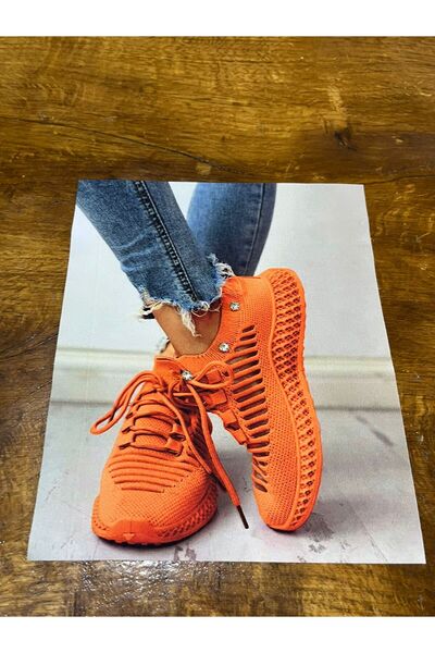 Gönülden Tasarım Помаранчевий циркон - 23x19 см Армадік Декольте Аплікація