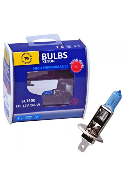 TAS Süperlight 12V H1 Ampul Halogen Beyaz 100W 5000K 2 li SL3500
