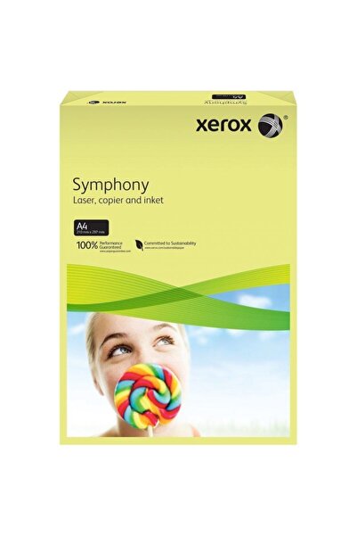 Xerox 3R93969 A4 Symphony Yellow 80Gr-500 Pieces 1 Box = 5 Packs