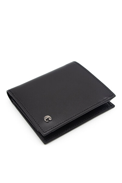 Cacharel Men's WAllet 2017A55 - BlACk Analine LeAther