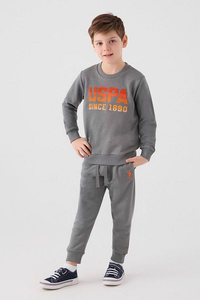 U.S. Polo Assn. Αδειοδοτημένο πρωτότυπο σετ κοστουμιού με γράμματα για αγόρι
