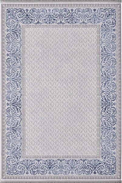 Artemis Halı Artemis Halı 09145A Gri Lacivert Retro Figürlü Halı