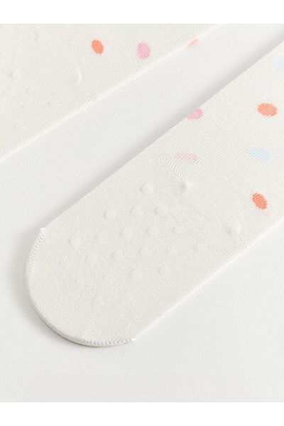 LC Waikiki Lcw Baby Cream Patterned Pantyhose for Baby Girl