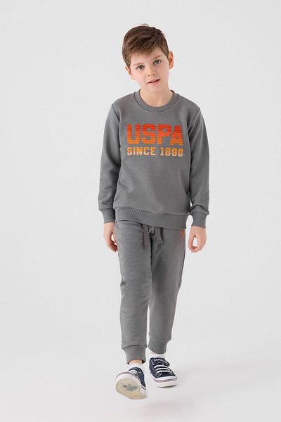 U.S. Polo Assn. Αδειοδοτημένο πρωτότυπο σετ κοστουμιού με γράμματα για αγόρι