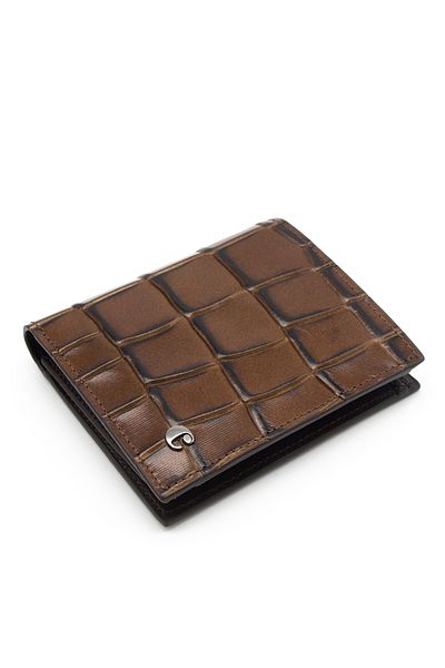 Cacharel Ανδρικό Πορτοφόλι - Καφέ B.Crocodile Leather, 2017B8K
