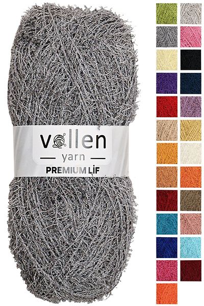vollen yarn 5 Pieces Premium Hard Bath Loofah Rope, fringed Rope, hand knitting rope, hard washcloth rope