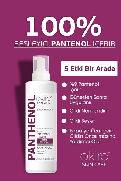 Genel Markalar OKİRO %9 Pantenol Lazer ve Epilasyon Sonrası Ultra Nenlendiric...
