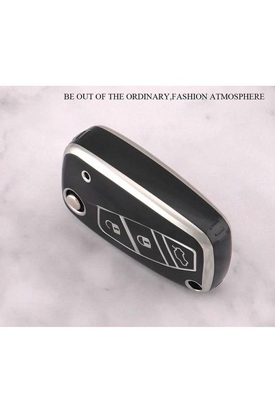 AYZ GARAGE Black TPU Material - Fiat Linea Fiorino Ducato Boxer Jumper Key Case