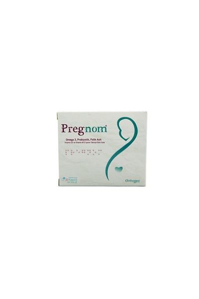 Orthogen Pregnom 30 Capsule Omega 3 Probiotic Folic Acid