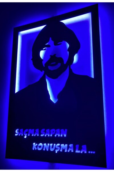 özgün sanat Behzat Ç, Led ışıklı ahşap duvar dekoru