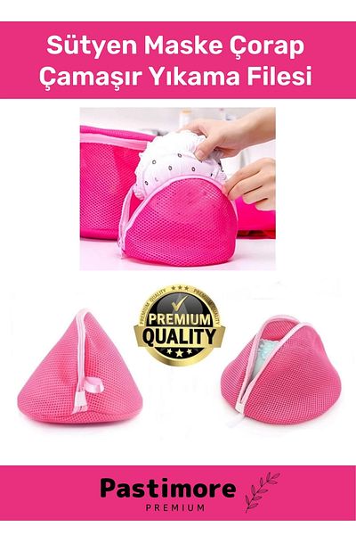 Pastimore Premium Fabric Zippered Durable Laundry Net Bra Wash Bag 2 Pack -