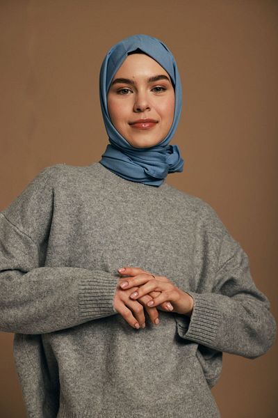 Modakaşmir سلسلة القطن المرن - شال أنيق ومريح