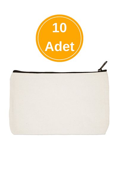 designedfy Geanta de machiaj neimprimata 19x15cm - 10 bucati