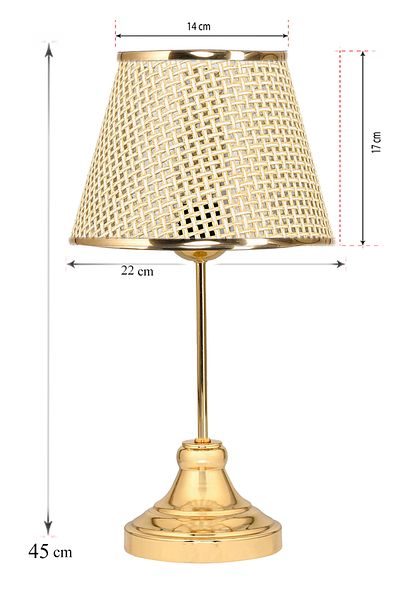 EvLight Valerie Gold Metal Lampshade - Hazeran Model