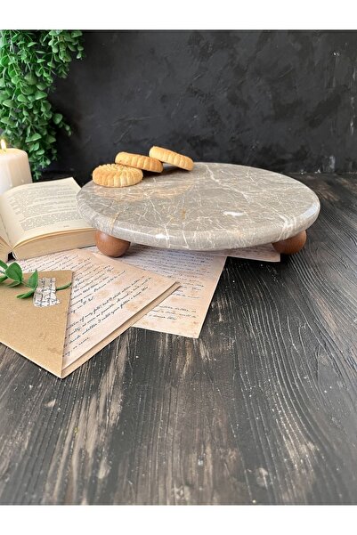 İDAY HOME Mermer Tabak Perla Brown