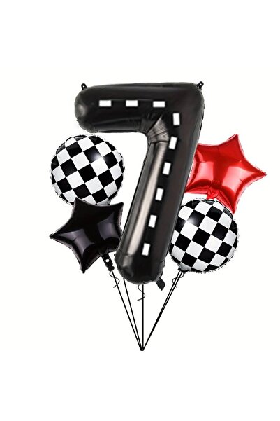 Mini Parti متجر الحفلات الصغيرة - مجموعة بالونات السباق