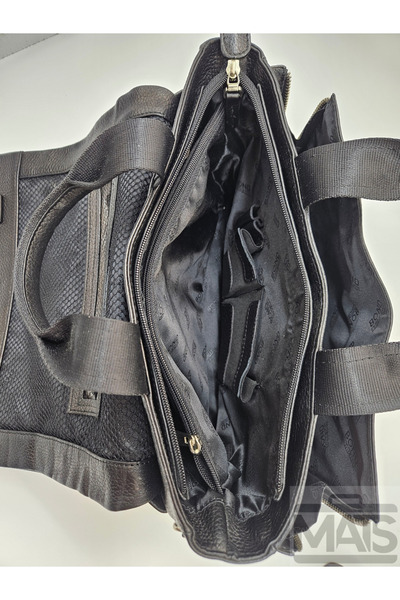 MATS ÇANTA Mats Bond Hakiki Deri Evrak Çantası Siyah