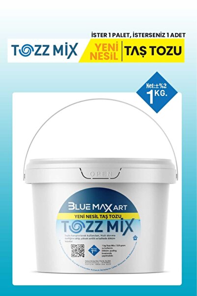 Tozz Mix Döküm Tozu, Beton Harcı, Saksı Harcı, Taş Tozu, 1 Kg