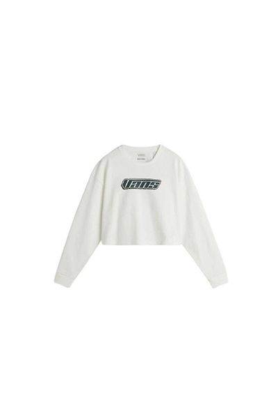 Vans Tricou de damă Retro V Ls Relax Crop bej