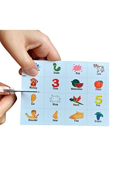 Okuling Bingo - İngilizce Tombala - Sayılar - Renkler - Meyveler - Hayvanlar