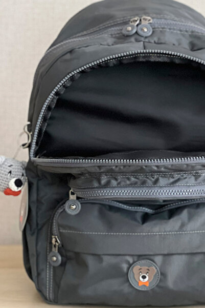 FCSTORE Unisex Σχολική Τσάντα - Αδιάβροχο ύφασμα κλίνκερ, σκούρο γκρι, μεσαίο μέγεθος, 40x30cm Τσάντα Laptop Travel