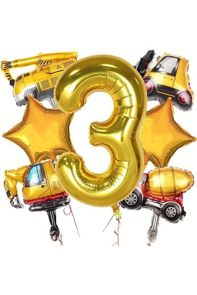 Mini Parti Mini Party Store - Construction Balloon Set