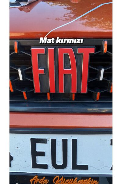Fiat Egea Uyumlu Amblem/Logo Kaplama Sticker Set