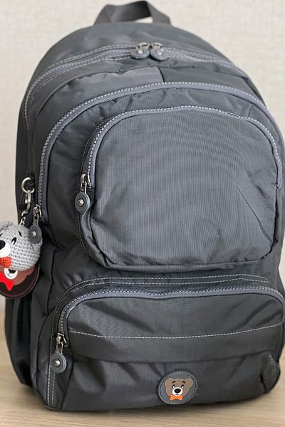 NEMO BAGS Unisex Grey School & Travel Bag - Laptop, Sports, Αδιάβροχο μπρελόκ