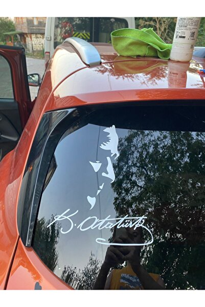 Fiat Mustafa Kemal Atatürk Silüeti Oto Sticker