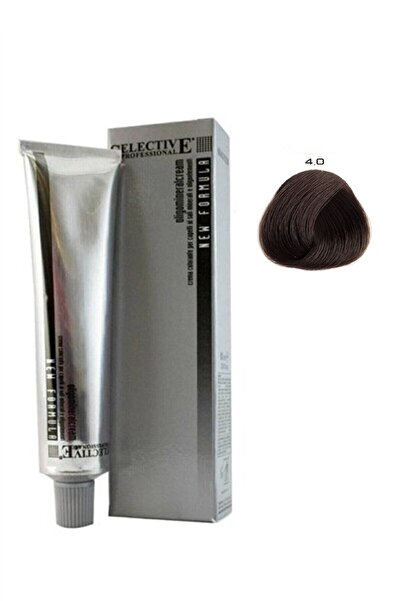 Selective Yıpratmayan Yoğun Canlı Renkler Tüp Saç Boyası 60ml 4.00 Orta Kestane