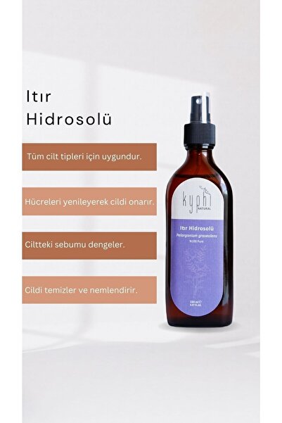 Kyphi Natural Geranium Hydrosol (Pelargonium Graveolens) 100% Pure Geranium P...
