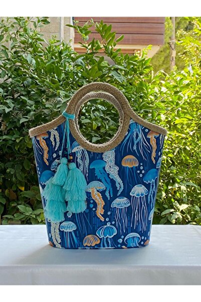 çanta tasarımcısı Sea and Beach Bag - Jute Straw Motherboard