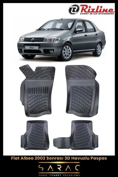 Rizline Fiat Albea 2010 Model 3d Havuzlu Paspas