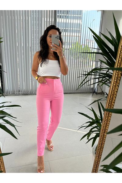 caddstore Candy Pink Gk Collared Pants