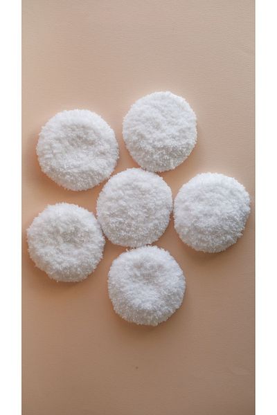 Kyphi Natural Washable Makeup Removal Cotton 6 Pieces