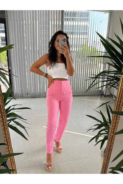 caddstore Candy Pink Gk Collared Pants