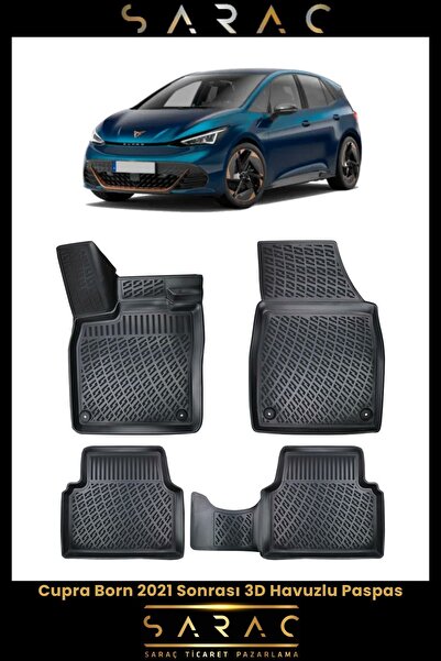 Rizline Cupra Born 2024 Model 3d Havuzlu Paspas