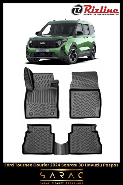 Rizline Ford Tourneo Courier 2024 Model 3d Havuzlu Paspas