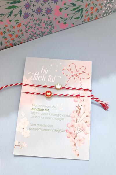 New Obsessions Baba Marta Marteniçka Kırmızı Beyaz Ip Fimo Şans Bileklik 2'li...