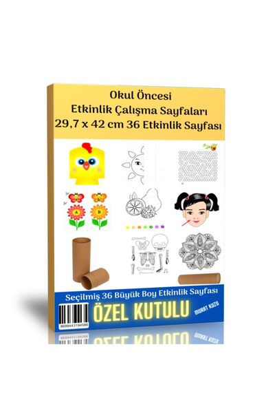 Enine Boyuna Eğitim Preschool Activity Sheets (36 Selected Posters)