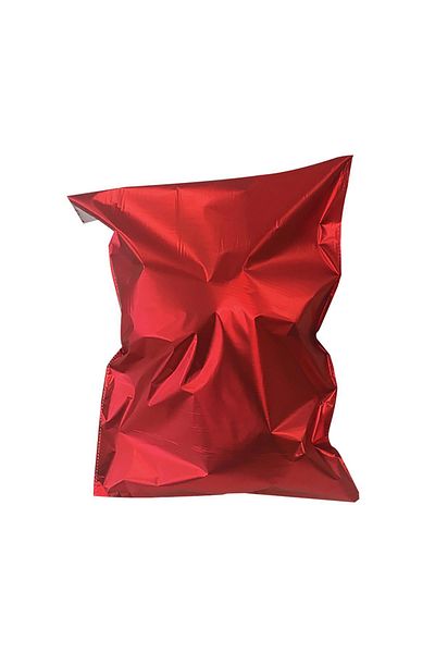 New Obsessions Red Metallized Luxury Gift Package with Mouth Tape