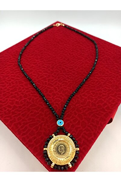 dost altın 22 Ayar Yeni Tarihli Yarım Altın, Altın Kaplama Çerçeveli Ve Krist...