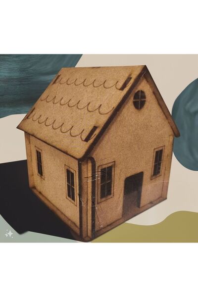inci paketi Ahşap Oyuncak Ev Boyanabilir
