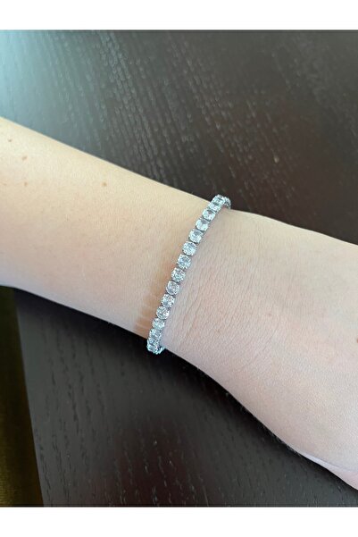 Asteria Jewelry سوار نسائي من حجر الماء بسمك 4 مم