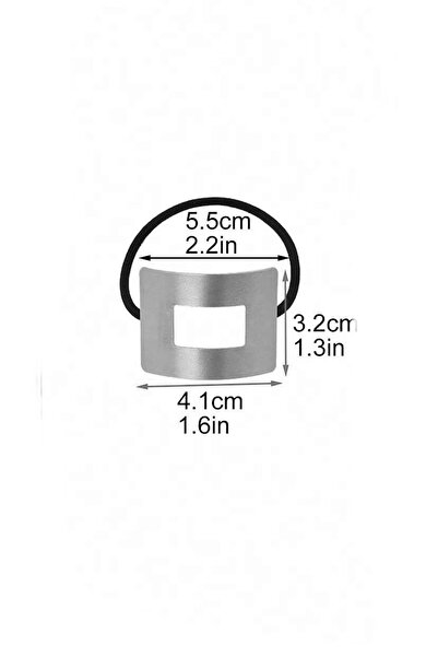 New Obsessions Fool's Geometry Rectang Metal Elastic Hair Clip