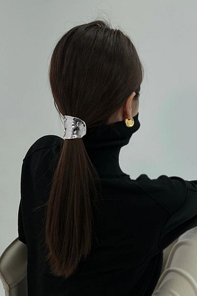 New Obsessions Σφιγκτήρας μαλλιών με κυματιστό ατσάλι με ψηλή αλογοουρά