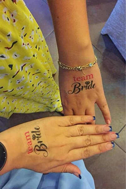 New Obsessions Team Bride-nedime Geçici Dövme Pembe