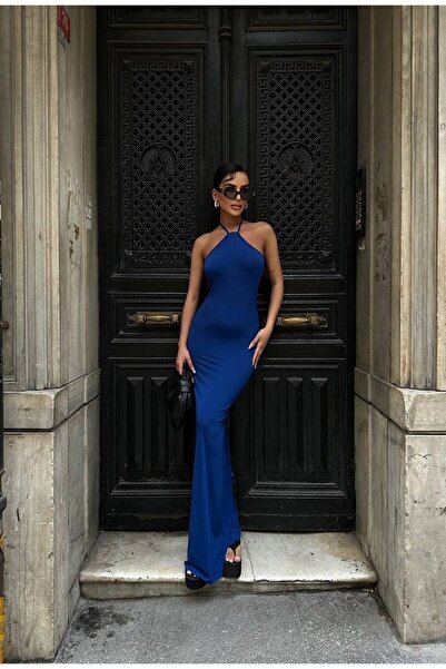 Fiori Sandy Maxi šaty - ohlávka s výstřihem a bez zad