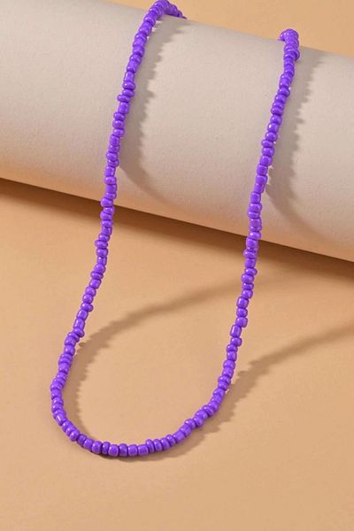 New Obsessions Bead Detailed Sand Necklace