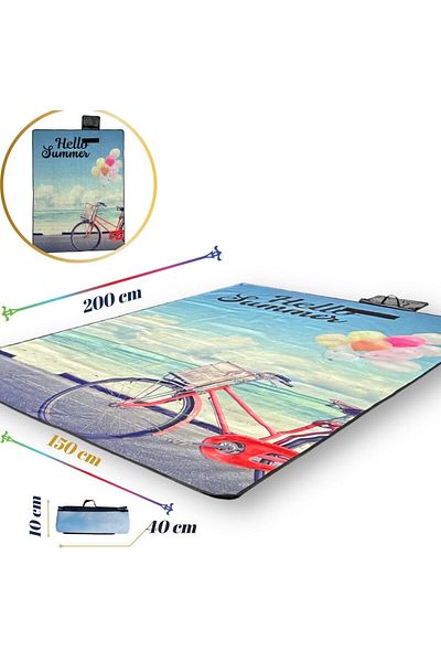 OKAVANGO 150-200 Cm Children's Sea and Beach Supplies - Beach Mat, Sand-repellent Beach Cover, Beach Cushion